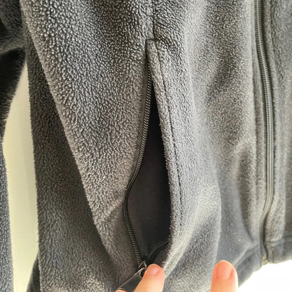 Columbia Black Fleece Jacket w/ Pink Breast Cancer Ribbon Women’s Size Medium - Picture 8 of 15